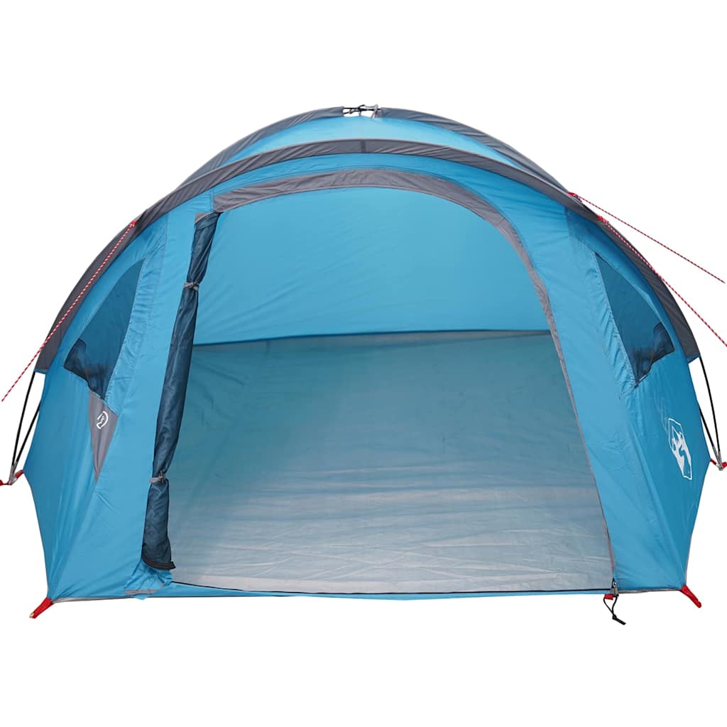 vidaXL Namiot kopułowy 4-osobowy 308 x 268 x 130 cm niebieski tafta