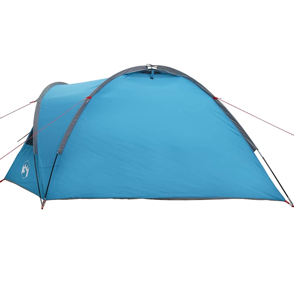 vidaXL Namiot kopułowy 4-osobowy 308 x 268 x 130 cm niebieski tafta