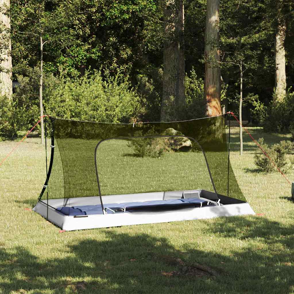 vidaXL Namiot wewnętrzny Czarny 220 x 128 x 110 cm Siatka
