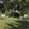 vidaXL Namiot z dachem Szary i czarny 236 x 150 x 136 cm