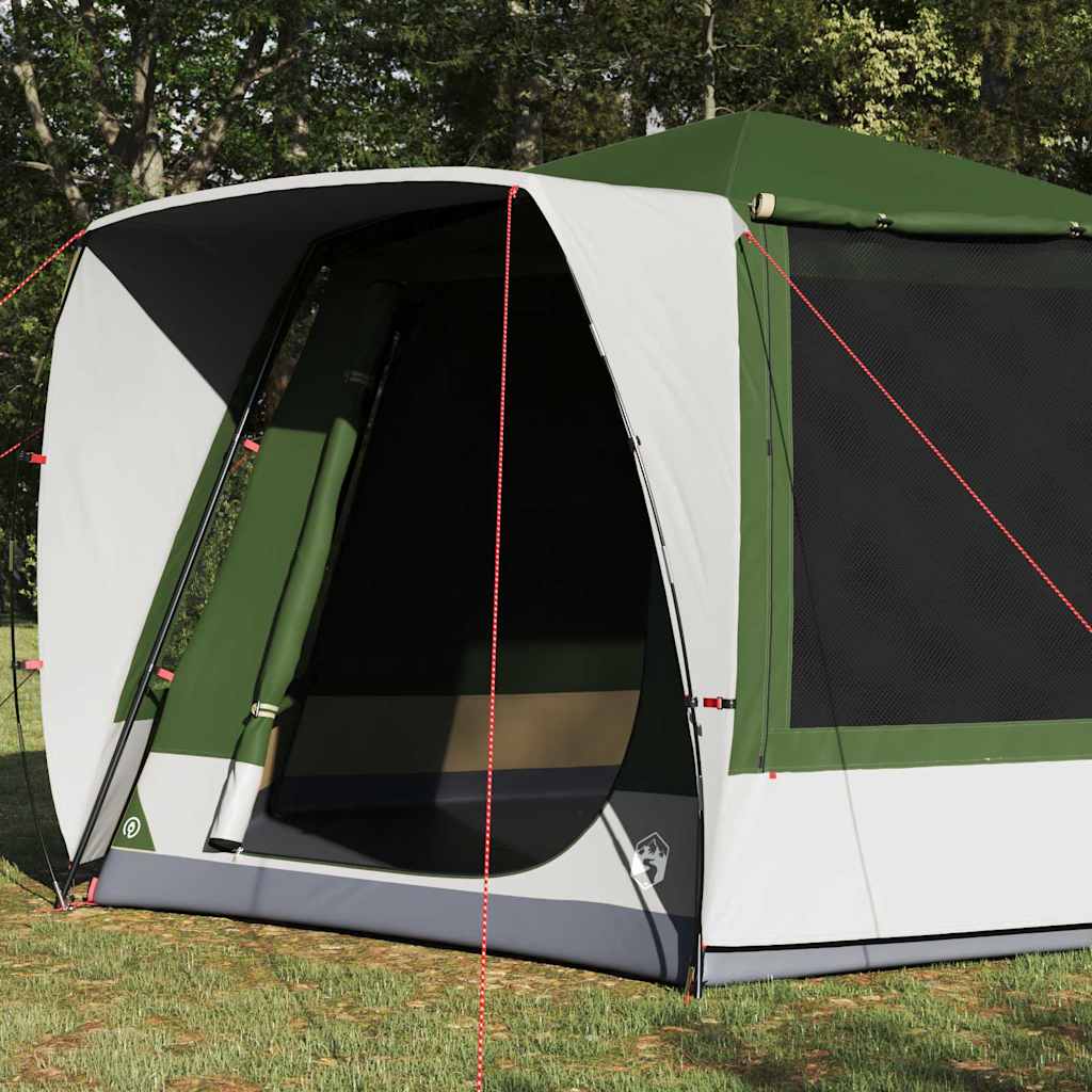 vidaXL Namiot campingowy Domek Zielony 420 x 420 x 227 cm Poliester