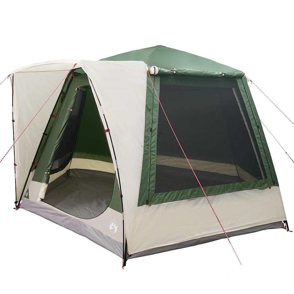 vidaXL Namiot campingowy Domek Zielony 420 x 420 x 227 cm Poliester