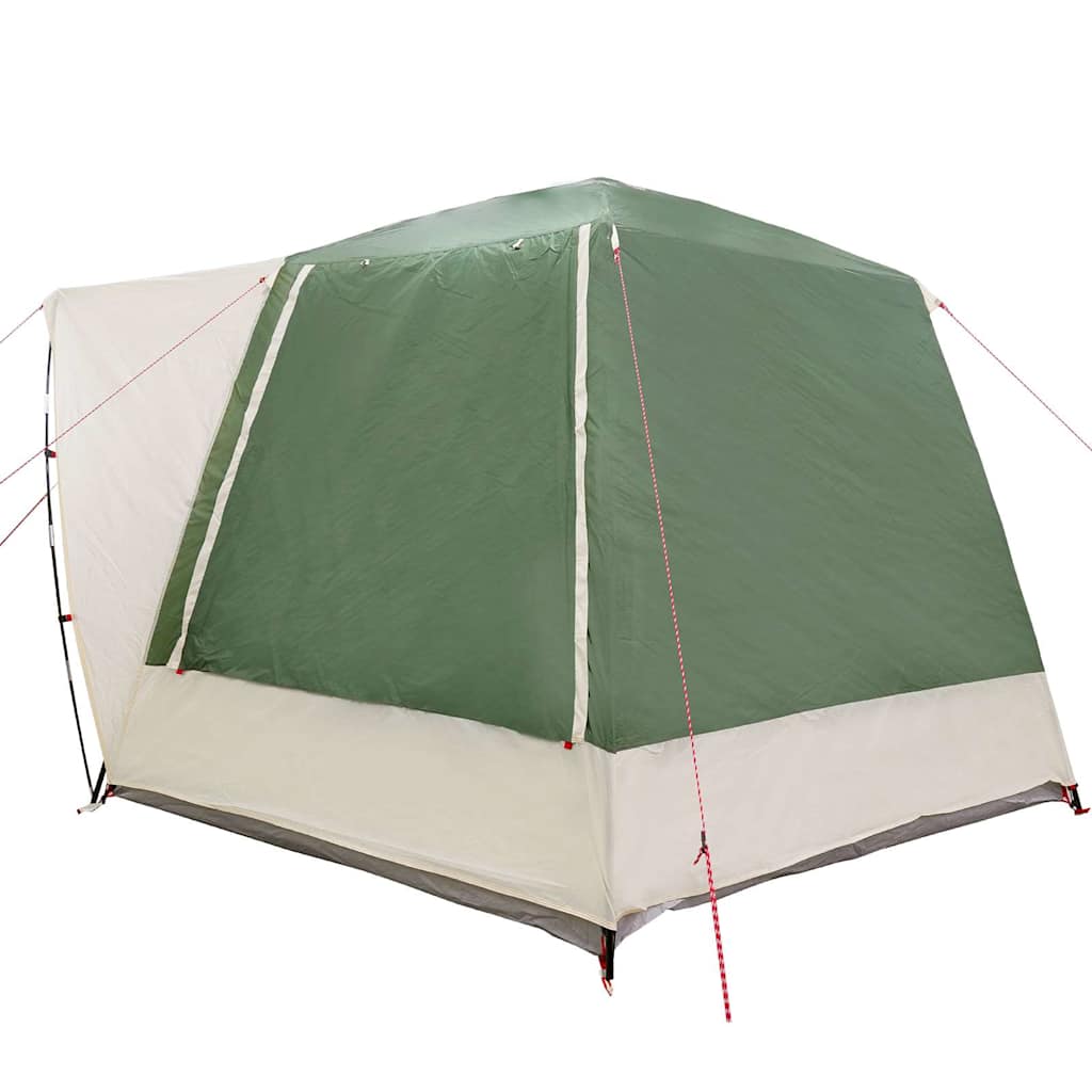 vidaXL Namiot campingowy Domek Zielony 420 x 420 x 227 cm Poliester