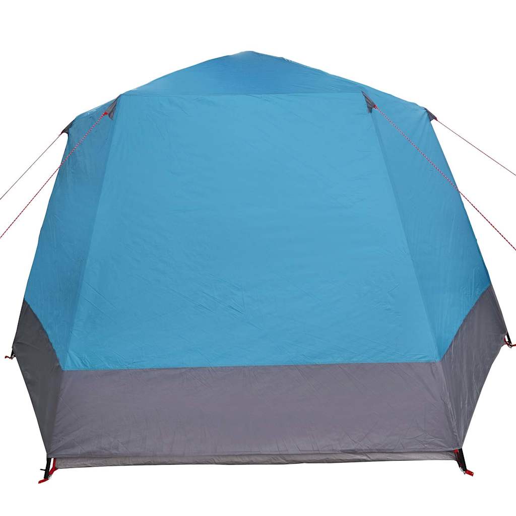 vidaXL Namiot campingowy Domek Niebieski 420 x 420 x 227 cm Poliester