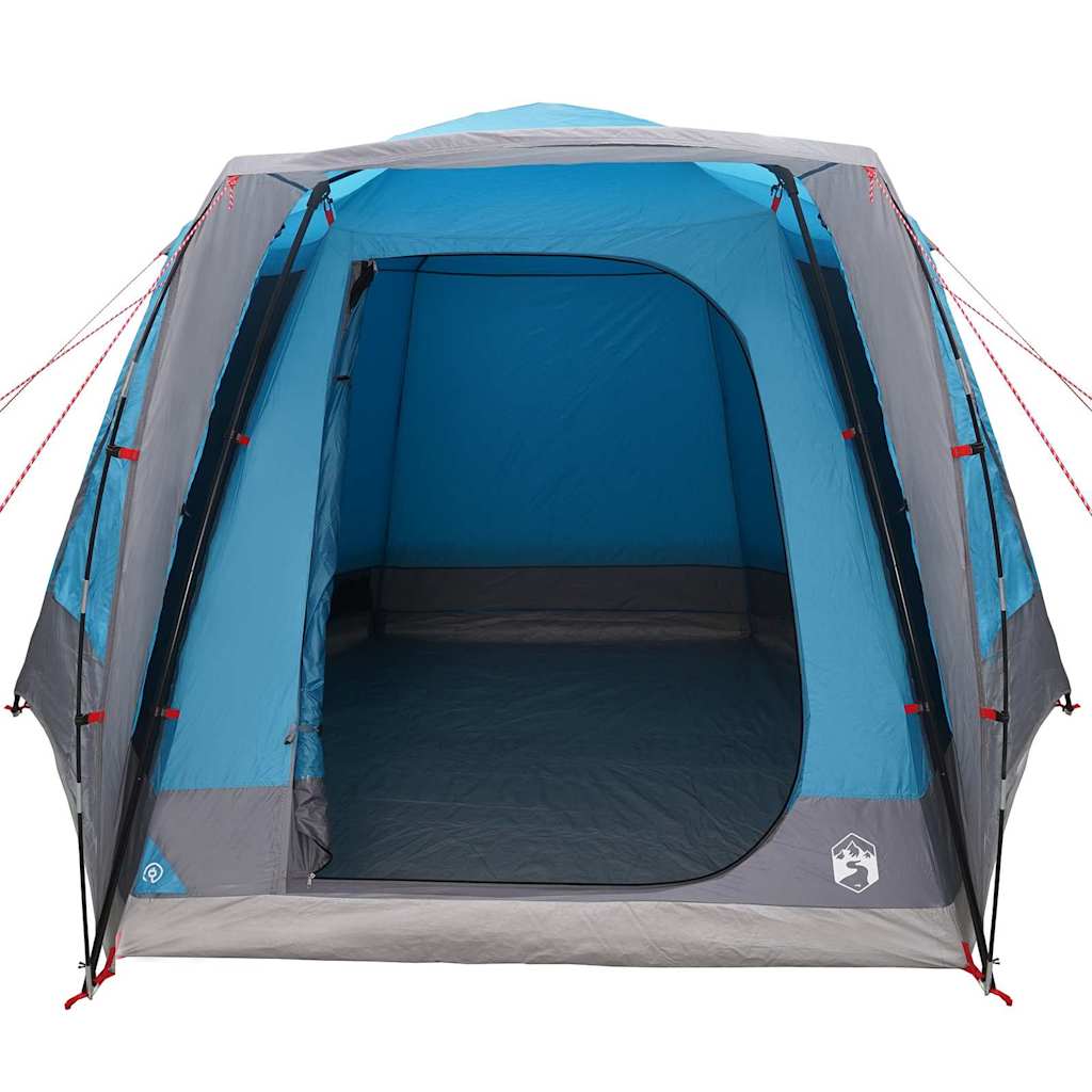 vidaXL Namiot campingowy Domek Niebieski 420 x 420 x 227 cm Poliester