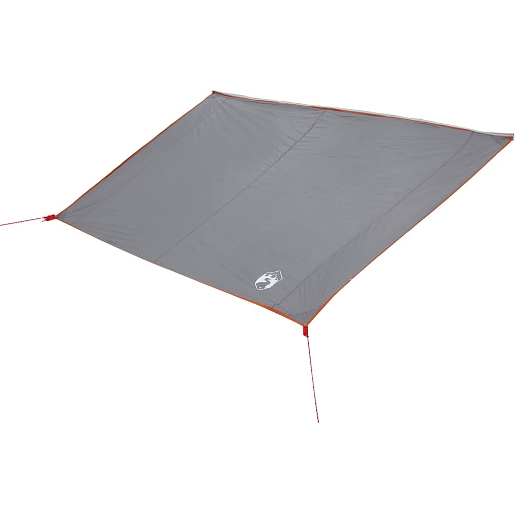 vidaXL Tarp odporny na wodę -osobowy 240 x 300 cm Szary i pomarańczowy