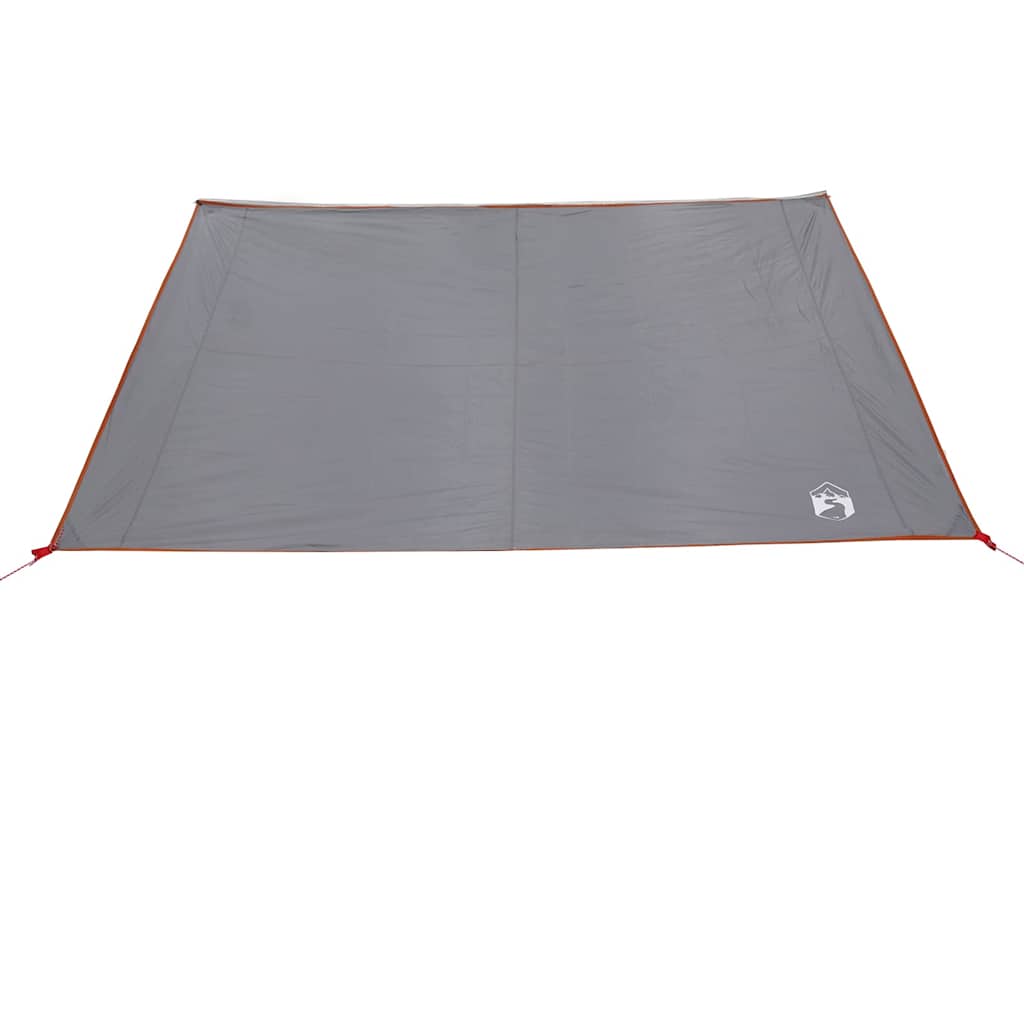 vidaXL Tarp odporny na wodę -osobowy 240 x 300 cm Szary i pomarańczowy