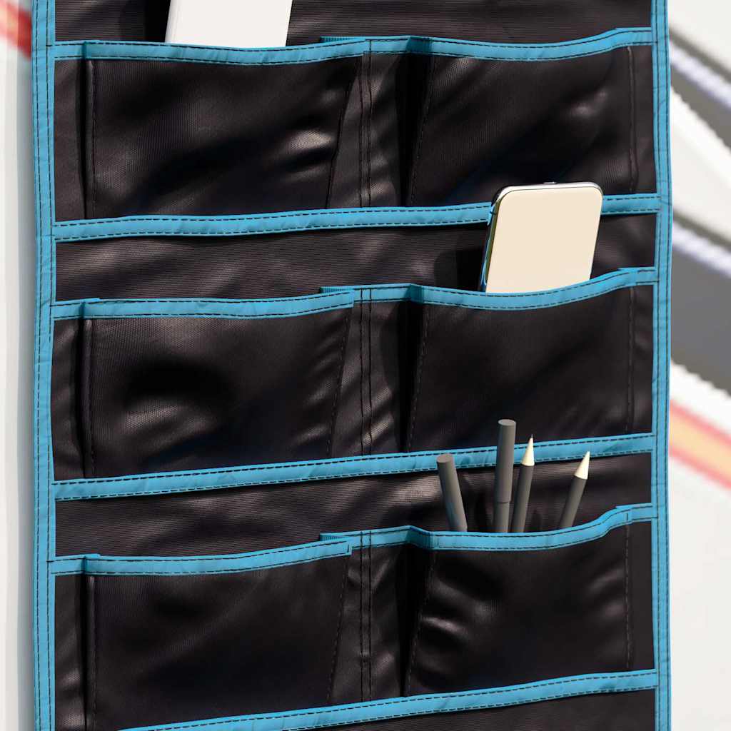 vidaXL Torba do przechowywania Czarny i niebieski 63,5 x 40 cm oxford