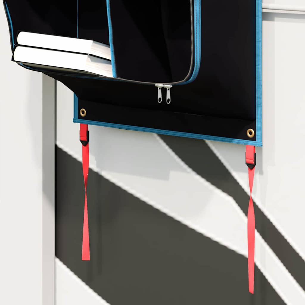 vidaXL Torba do przechowywania Czarny i niebieski 140 x 43 cm oxford