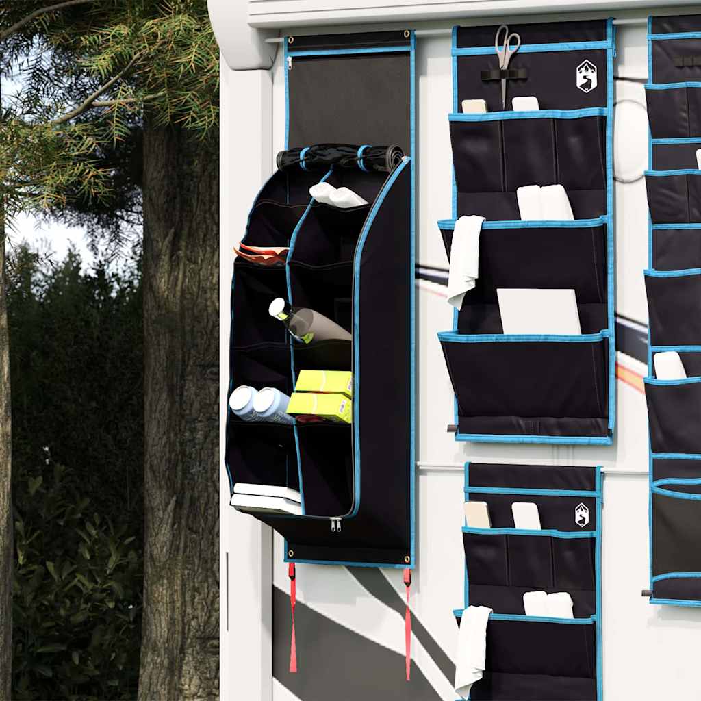 vidaXL Torba do przechowywania Czarny i niebieski 140 x 43 cm oxford