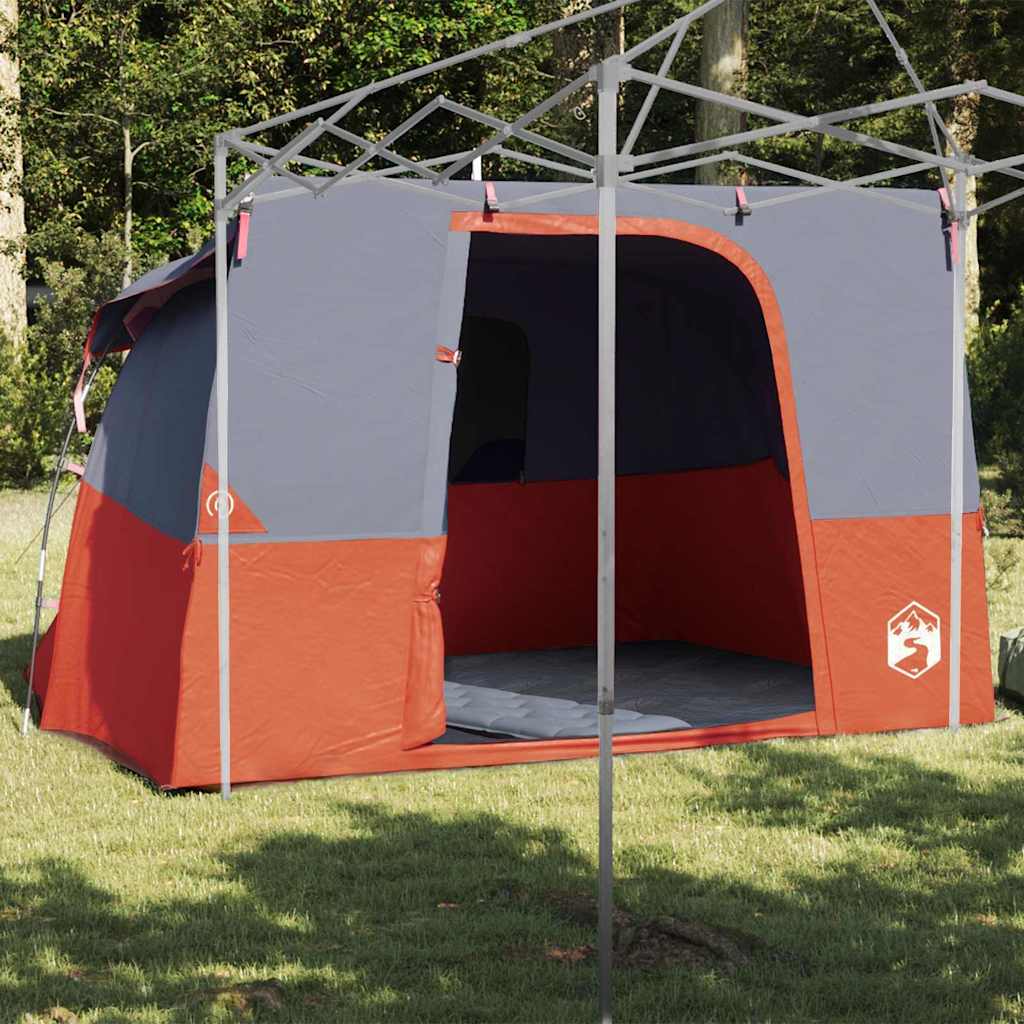 vidaXL Namiot wewnętrzny Szary i pomarańczowy 280 x 220 x 176 cm tafta