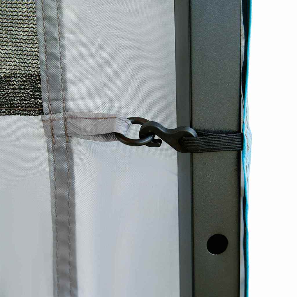 vidaXL Wiszący organizer do namiotu Szary i Niebieski 320 x 182 cm