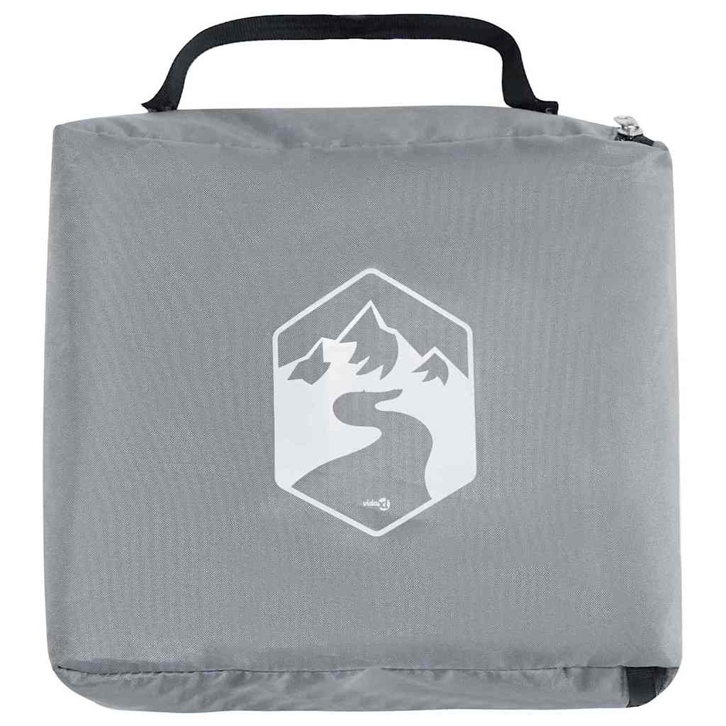 vidaXL Wiszący organizer do namiotu Szary i Niebieski 320 x 182 cm