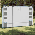 vidaXL Wiszący organizer do namiotu Szary i Niebieski 320 x 182 cm