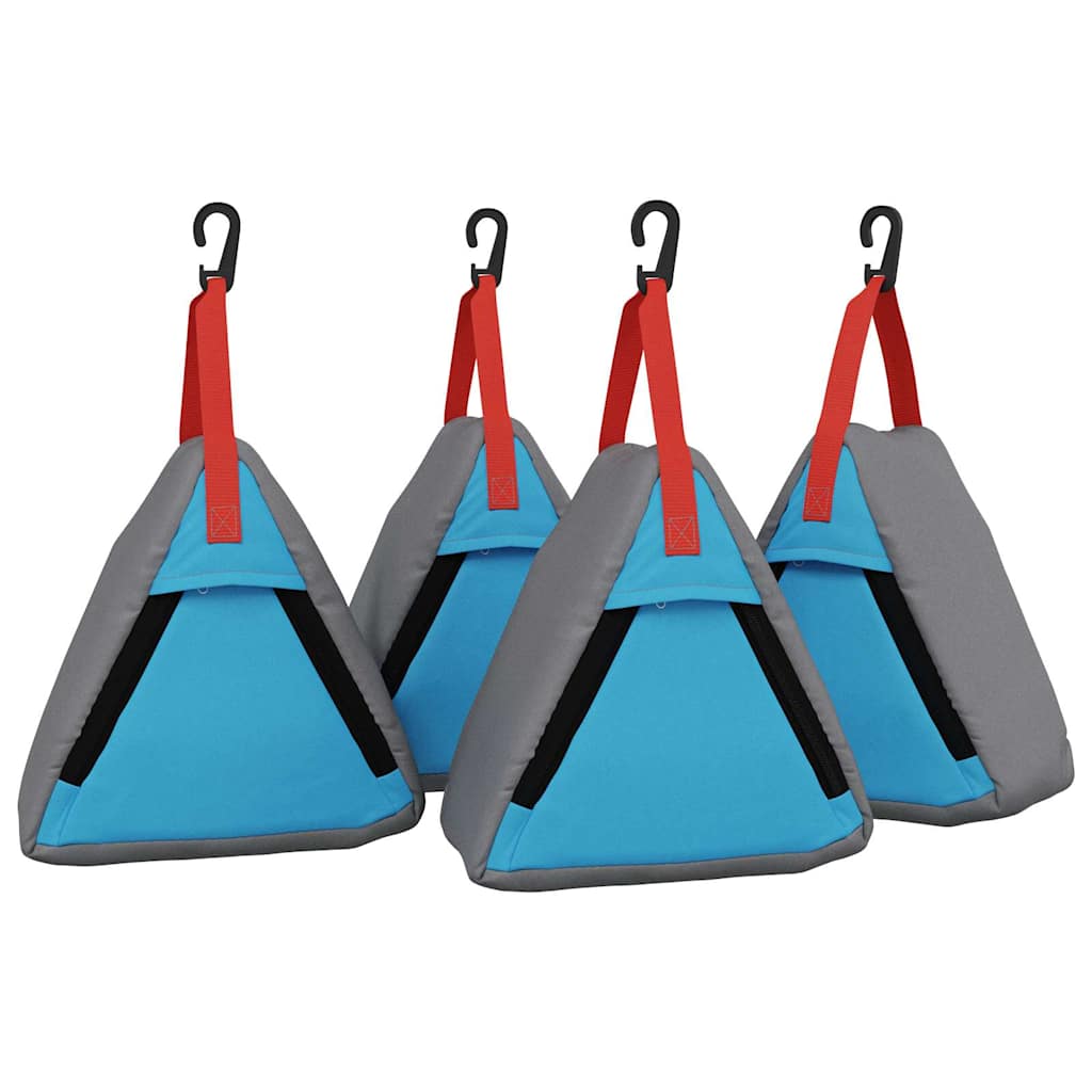 vidaXL Torba do przechowywania 4 pcs Szary i Niebieski 24 x 16 x 24 cm