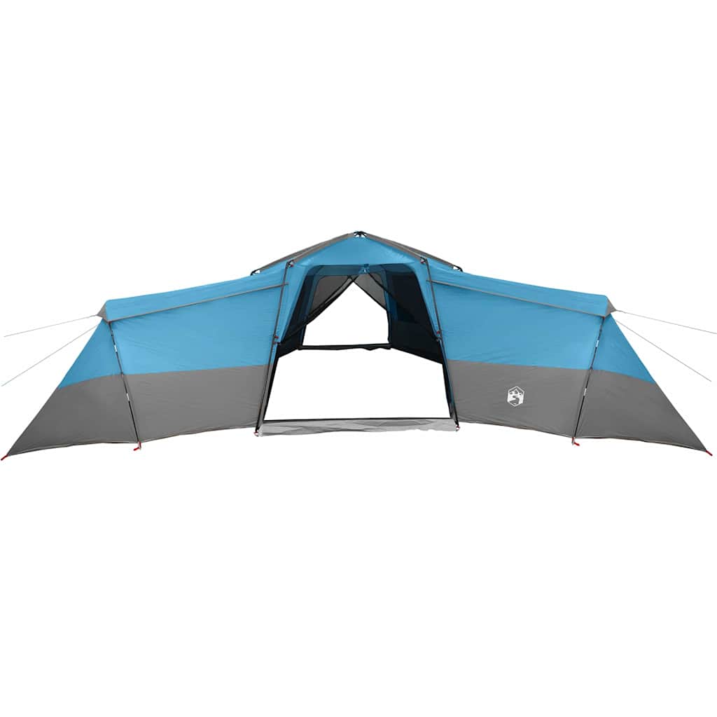 vidaXL Namiot rodzinny z dachem Niebieski 833 x 585 x 216 cm tafta