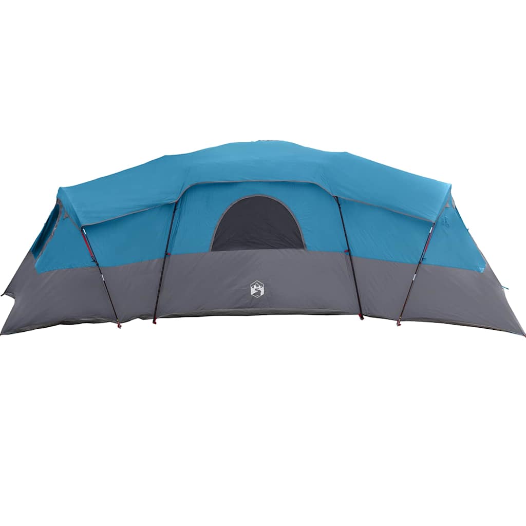 vidaXL Namiot rodzinny z dachem Niebieski 762 x 655 x 218 cm tafta