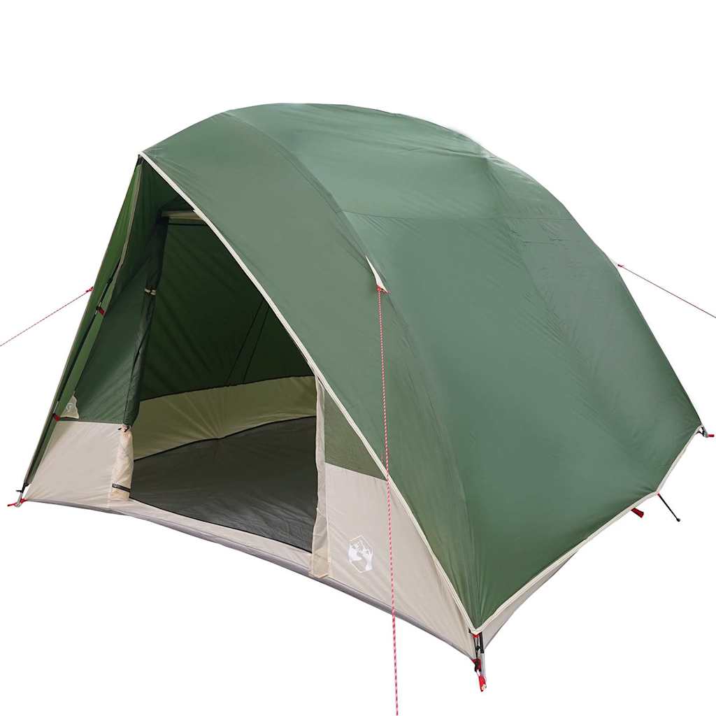 vidaXL Namiot campingowy z dachem Zielony 320 x 275 x 190 cm tafta
