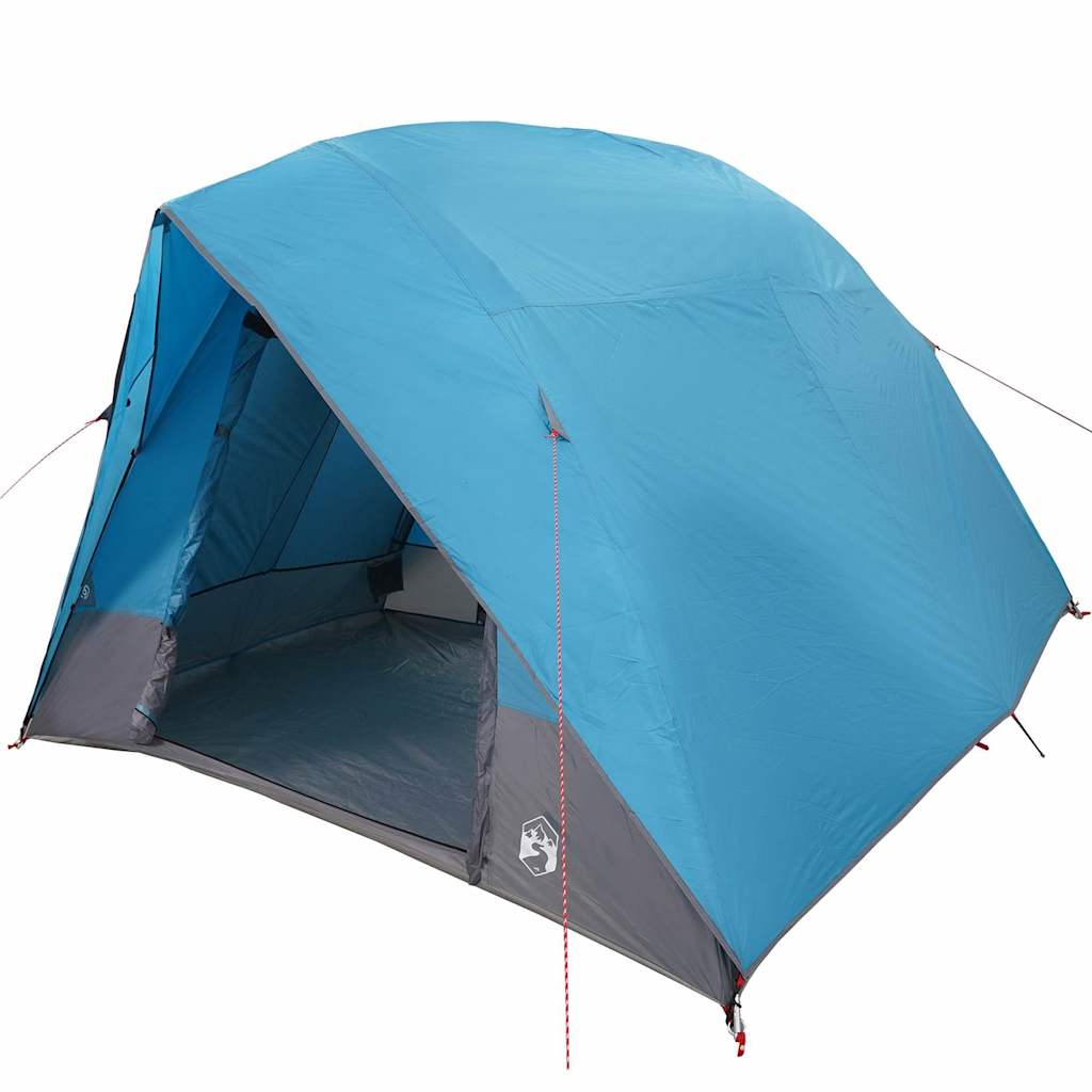 vidaXL Namiot campingowy z dachem Niebieski 320 x 275 x 190 cm tafta