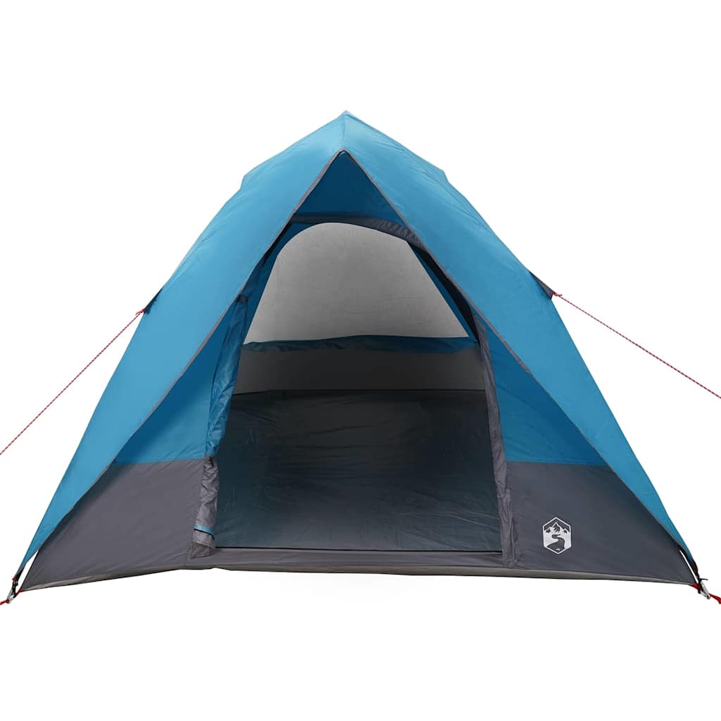 vidaXL Namiot campingowy z dachem Niebieski 320 x 275 x 190 cm tafta