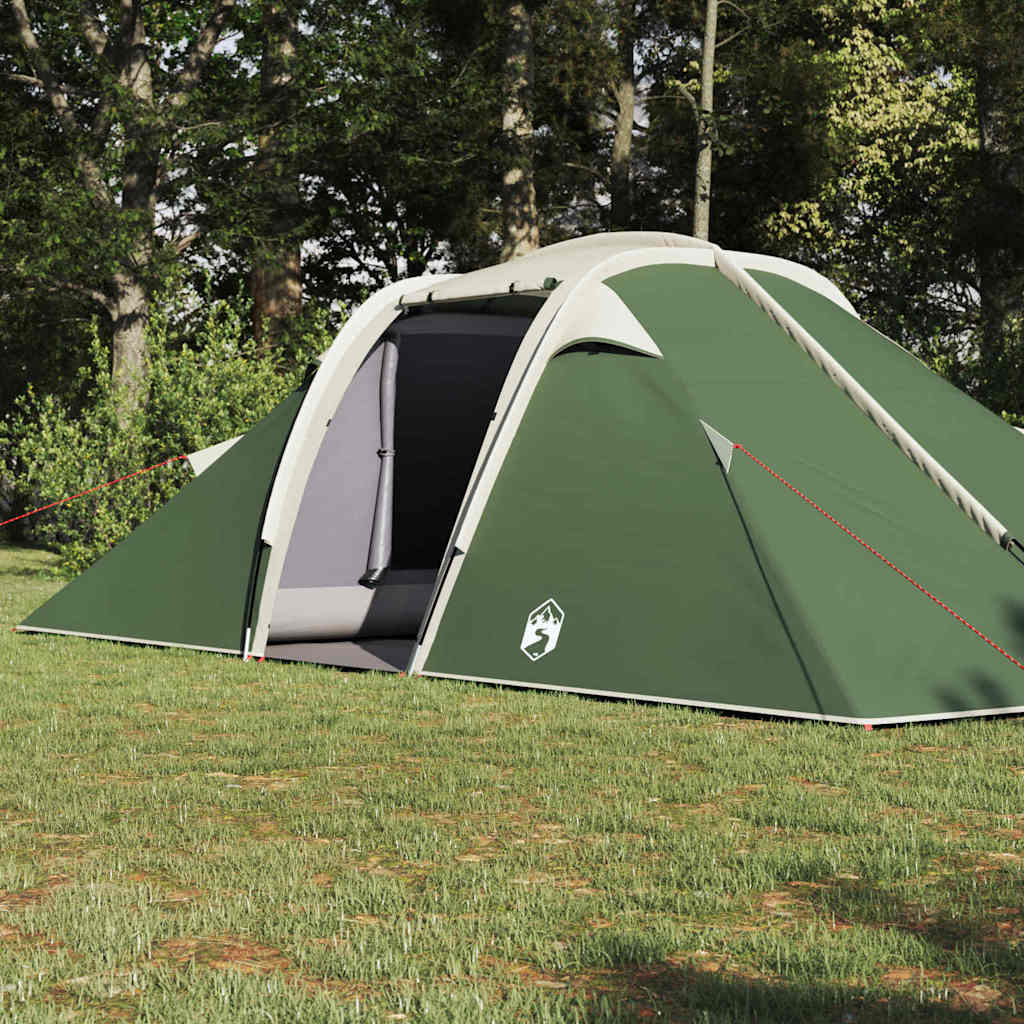 vidaXL Namiot tunelowy z dachem Zielony 510 x 240 x 156 cm tafta