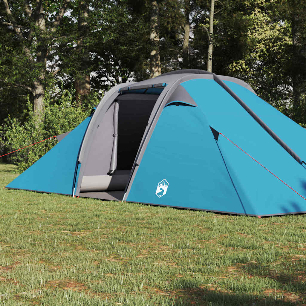 vidaXL Namiot tunelowy z dachem Niebieski 510 x 240 x 156 cm tafta