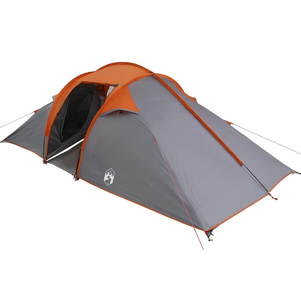 vidaXL Namiot tunelowy Szary i pomarańczowy 510 x 240 x 156 cm tafta