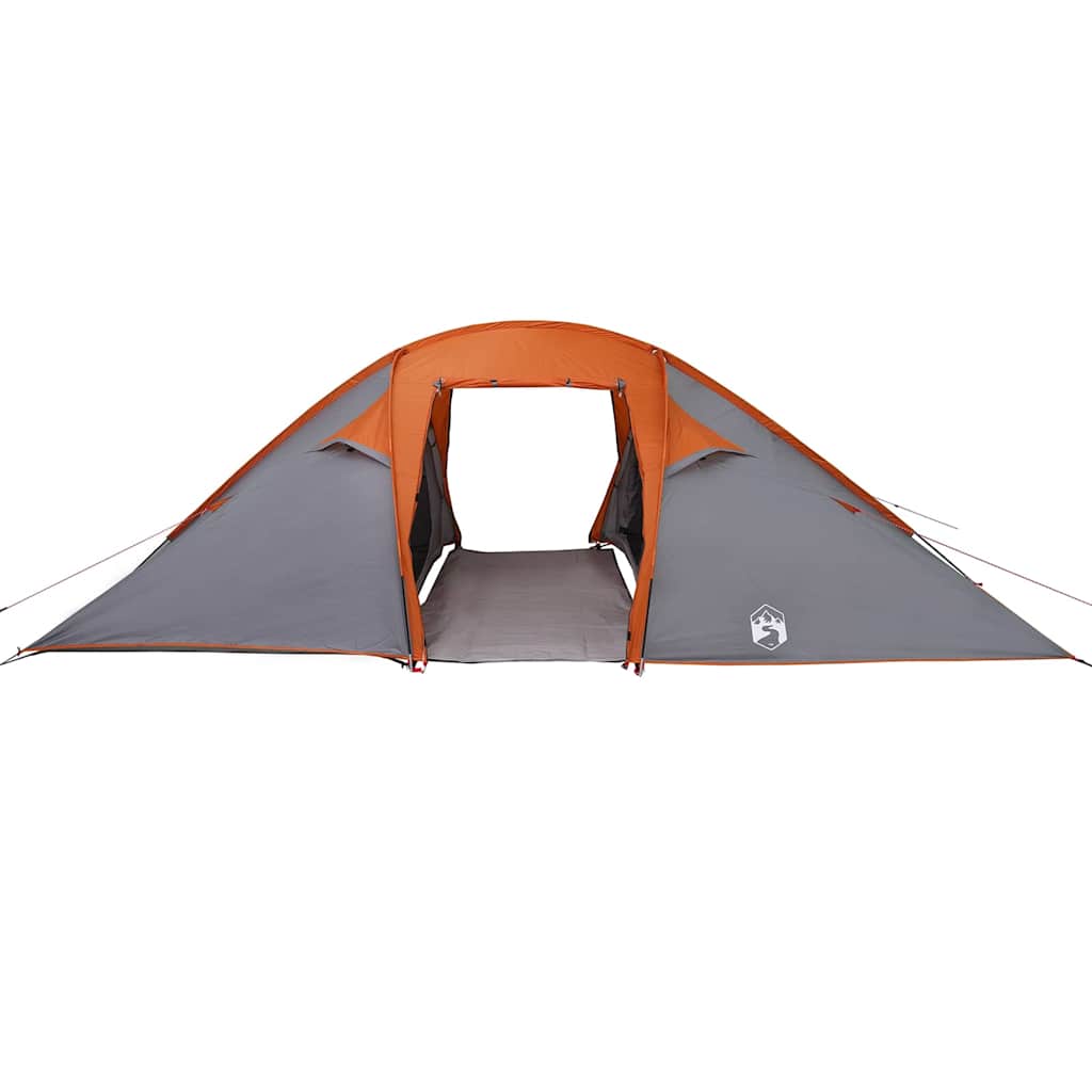 vidaXL Namiot tunelowy Szary i pomarańczowy 510 x 240 x 156 cm tafta