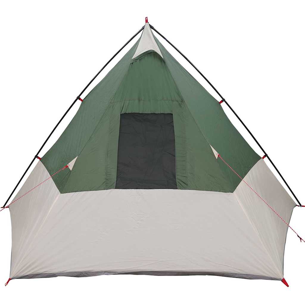 vidaXL Namiot Tipi z dachem Zielony 383 x 338 x 217 cm tafta