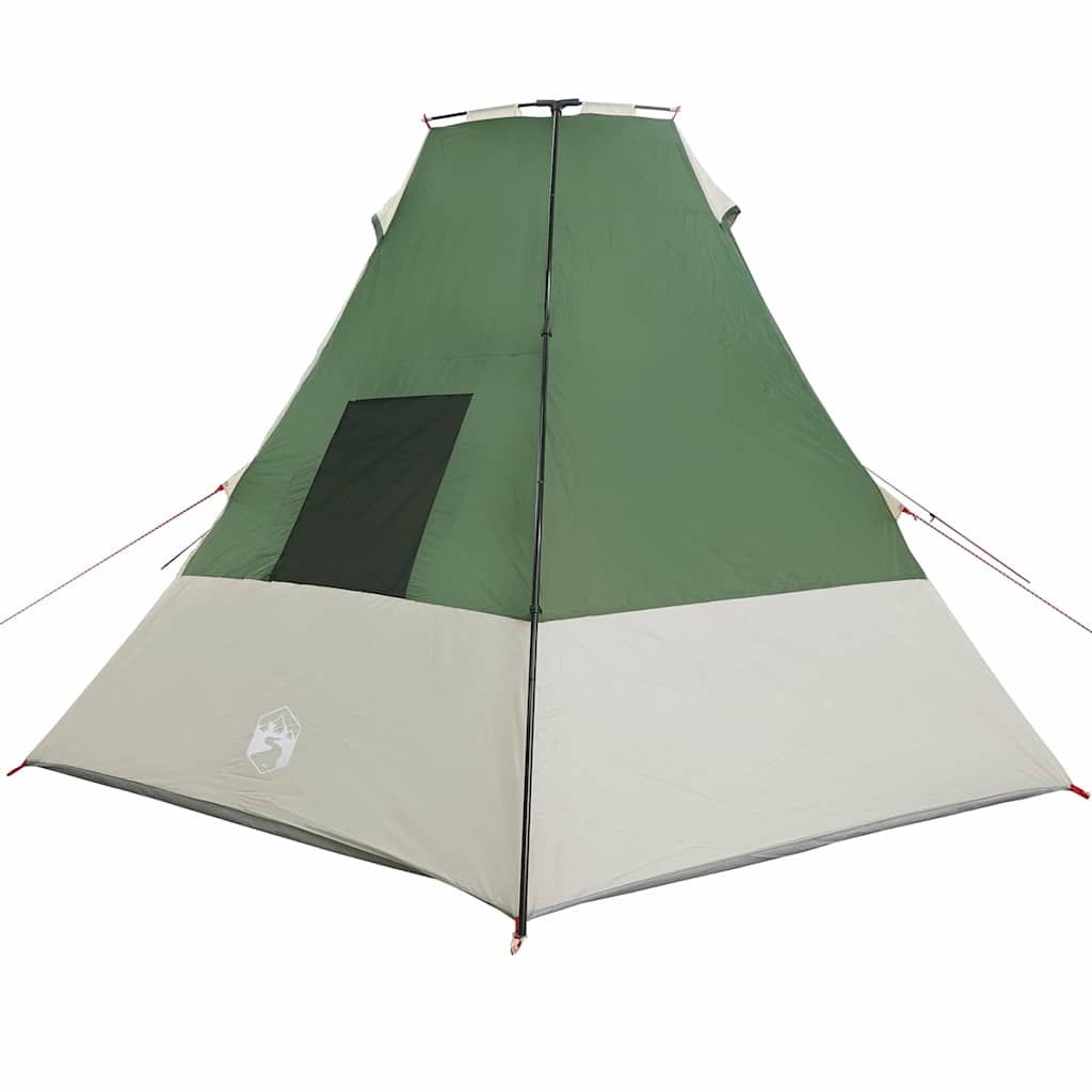 vidaXL Namiot Tipi z dachem Zielony 383 x 338 x 217 cm tafta