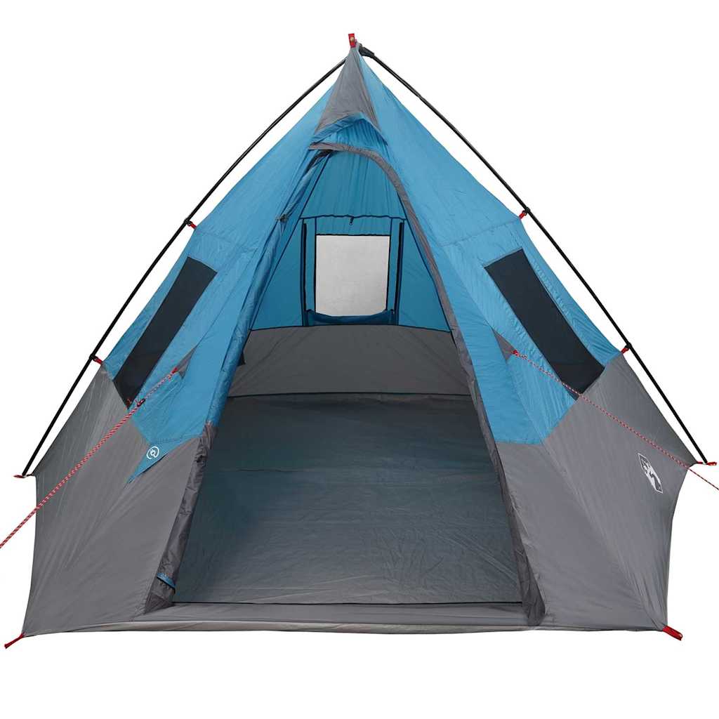vidaXL Namiot Tipi z dachem Niebieski 383 x 338 x 217 cm tafta