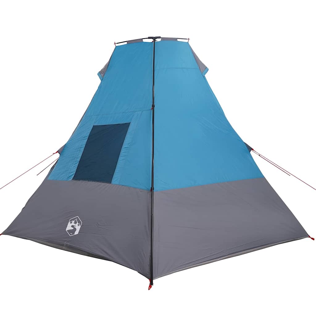 vidaXL Namiot Tipi z dachem Niebieski 383 x 338 x 217 cm tafta