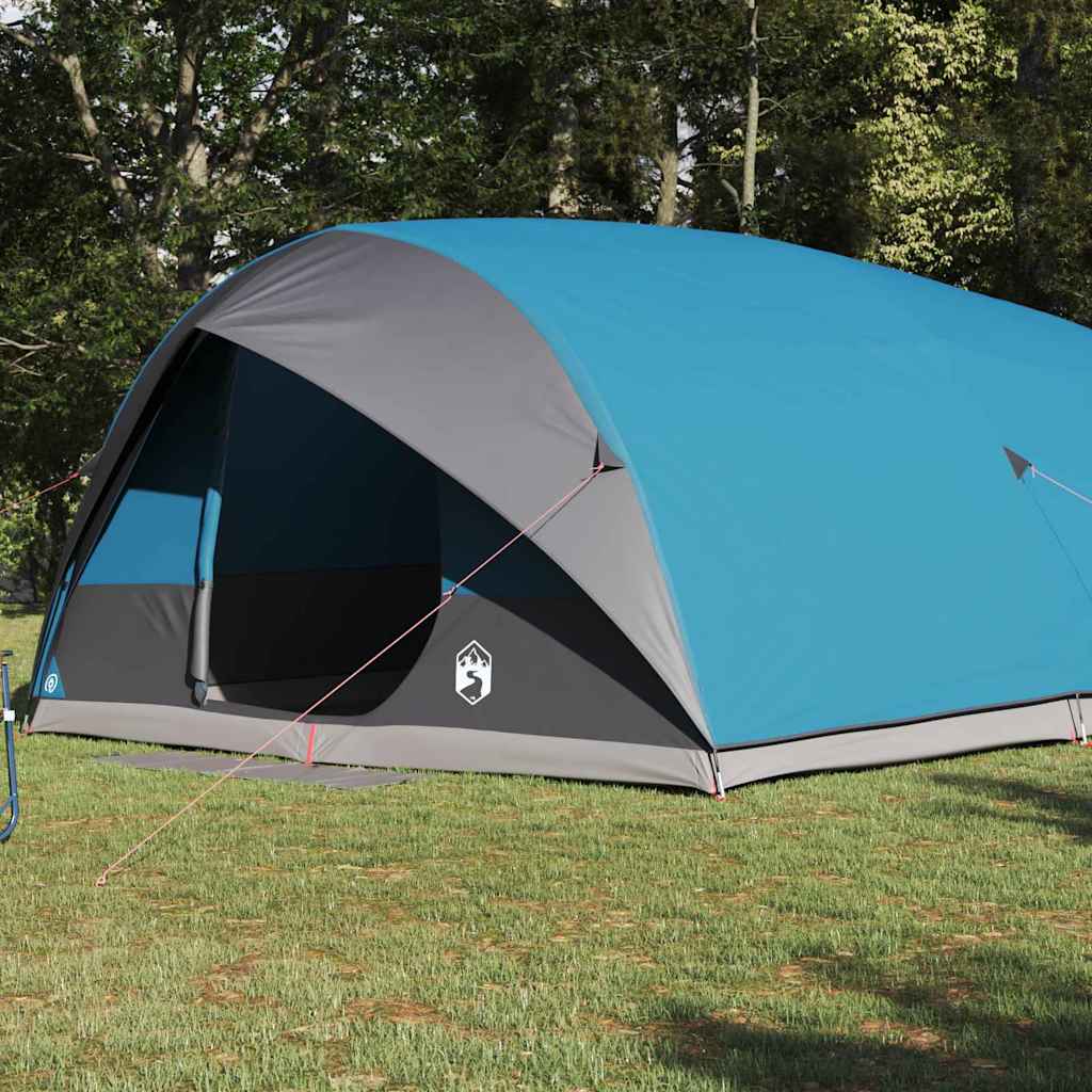 vidaXL Namiot tunelowy z dachem Niebieski 500 x 348 x 200 cm tafta