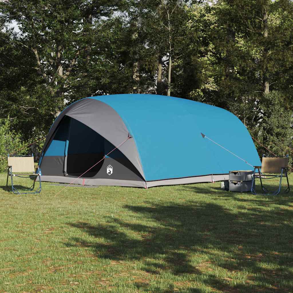 vidaXL Namiot tunelowy z dachem Niebieski 500 x 348 x 200 cm tafta