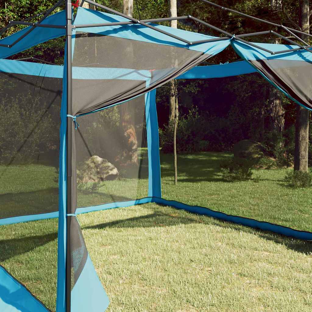 vidaXL Namiot wewnętrzny z dachem Niebieski 303 x 303 x 196 cm tafta