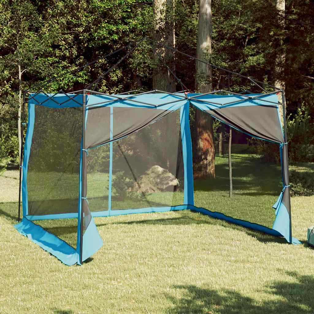 vidaXL Namiot wewnętrzny z dachem Niebieski 303 x 303 x 196 cm tafta
