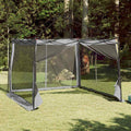 vidaXL Namiot wewnętrzny Szary i pomarańczowy 303 x 303 x 196 cm tafta