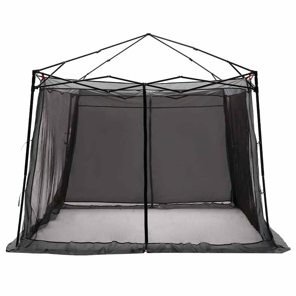 vidaXL Namiot wewnętrzny Szary i pomarańczowy 303 x 303 x 196 cm tafta