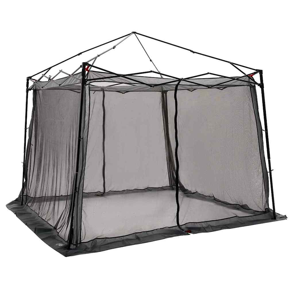 vidaXL Namiot wewnętrzny Szary i pomarańczowy 303 x 303 x 196 cm tafta
