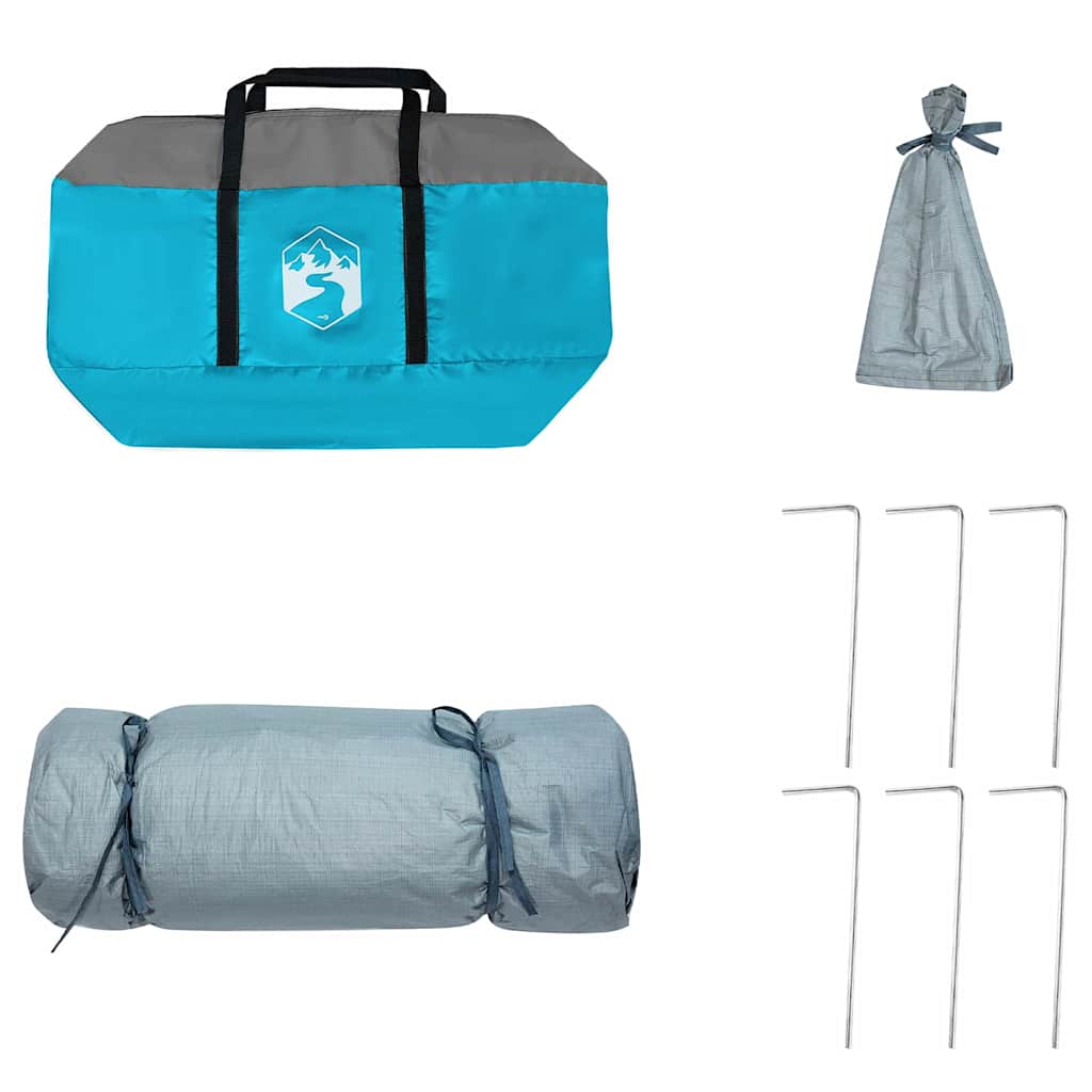 vidaXL Namiot wewnętrzny z dachem Niebieski 290 x 288 x 234 cm tafta