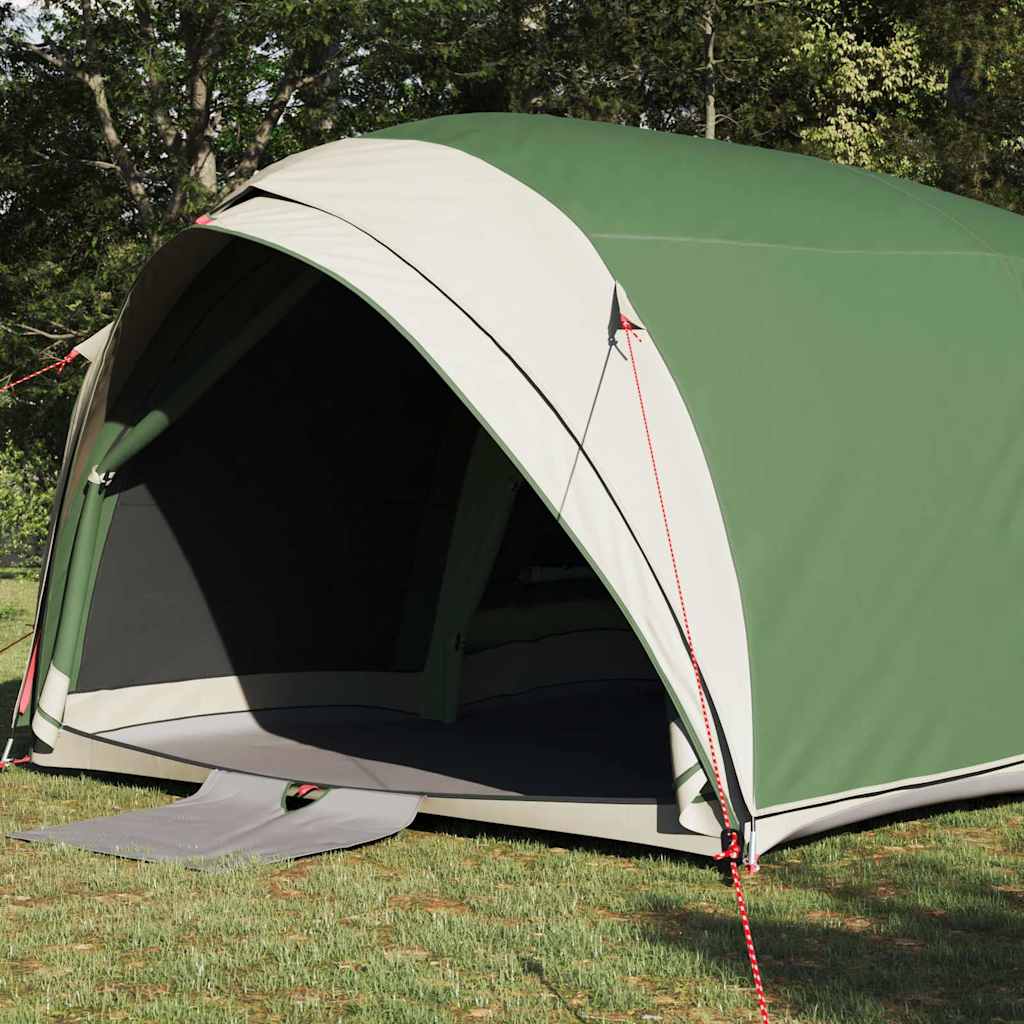 vidaXL Namiot tunelowy z dachem Zielony 410 x 285 x 198 cm tafta