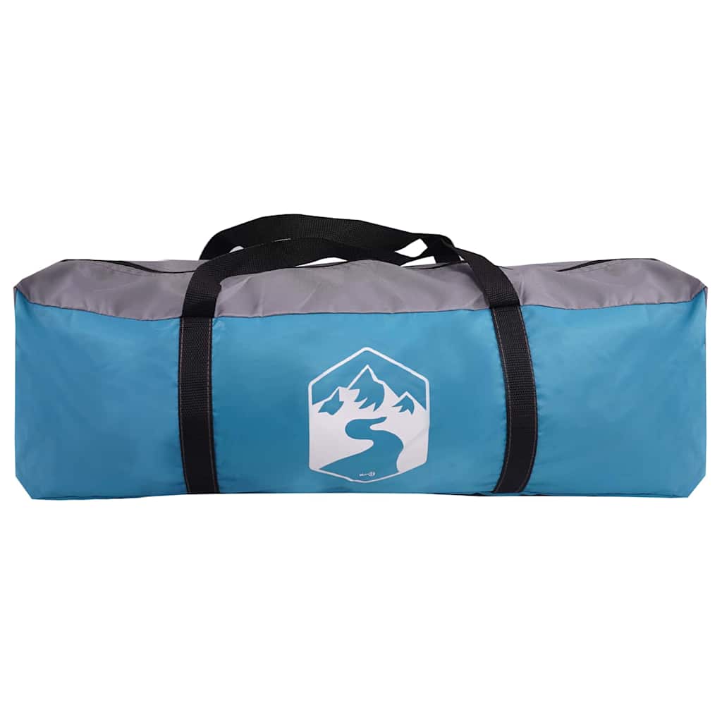 vidaXL Namiot tunelowy z dachem Niebieski 410 x 285 x 198 cm tafta
