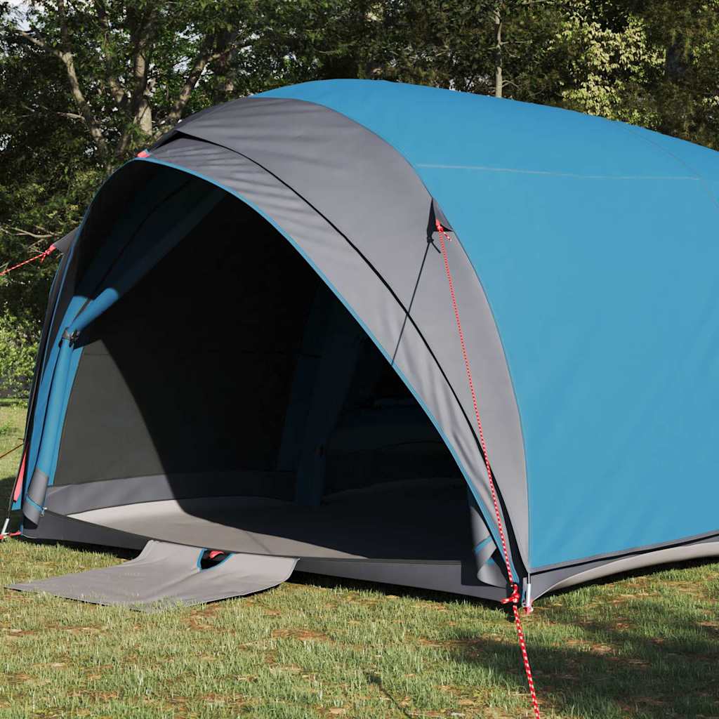 vidaXL Namiot tunelowy z dachem Niebieski 410 x 285 x 198 cm tafta