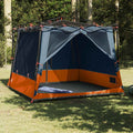vidaXL Namiot wewnętrzny Szary i pomarańczowy 291 x 291 x 240 cm tafta