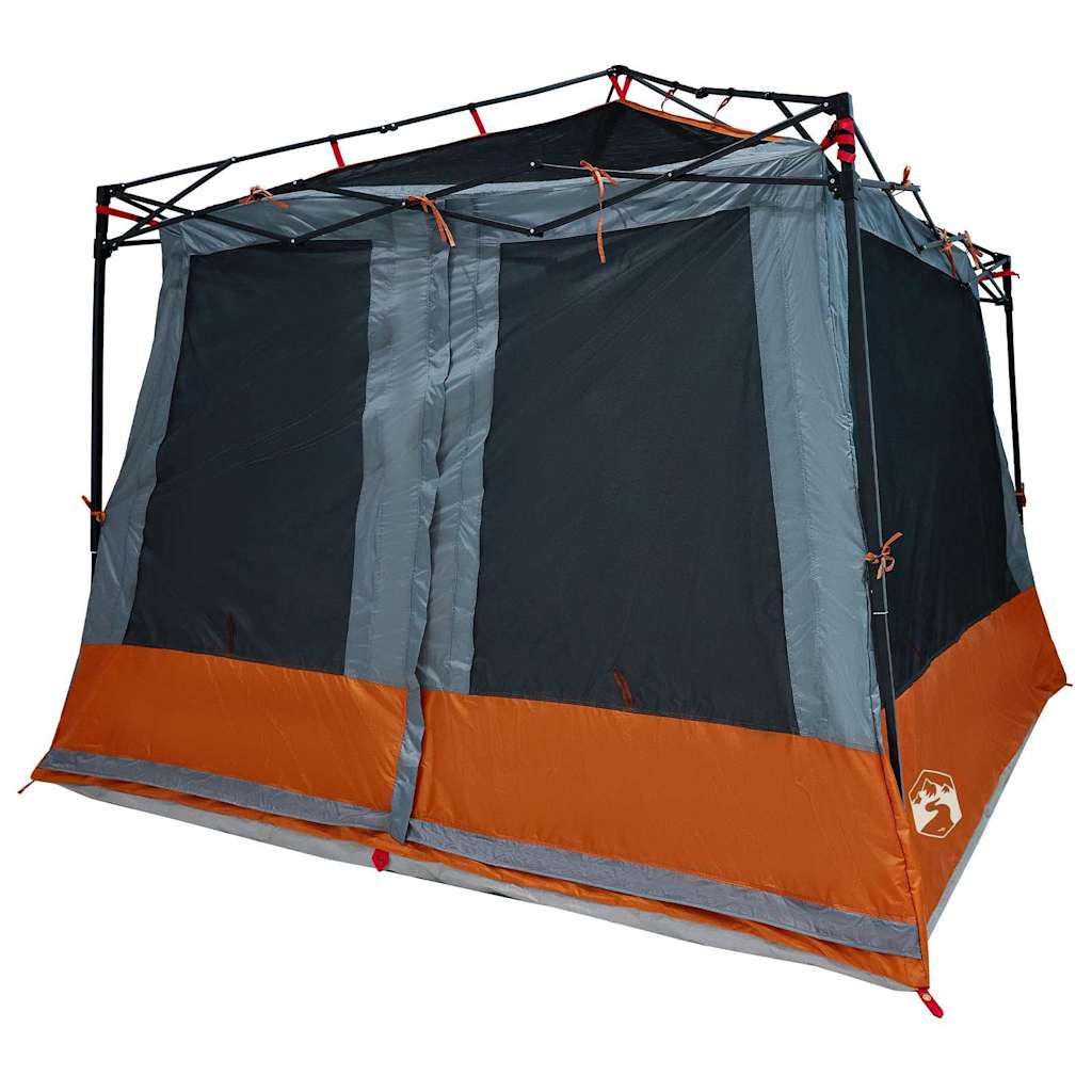 vidaXL Namiot wewnętrzny Szary i pomarańczowy 291 x 291 x 240 cm tafta