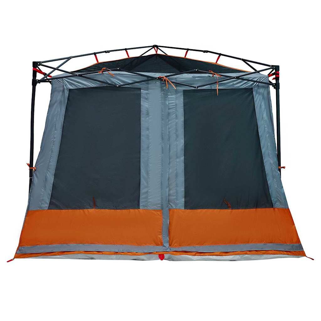 vidaXL Namiot wewnętrzny Szary i pomarańczowy 291 x 291 x 240 cm tafta