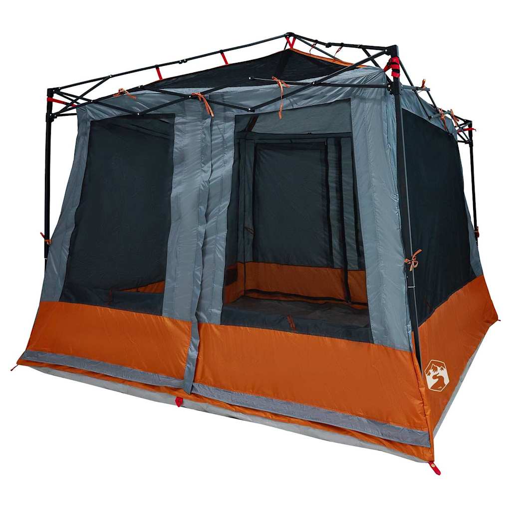 vidaXL Namiot wewnętrzny Szary i pomarańczowy 291 x 291 x 240 cm tafta