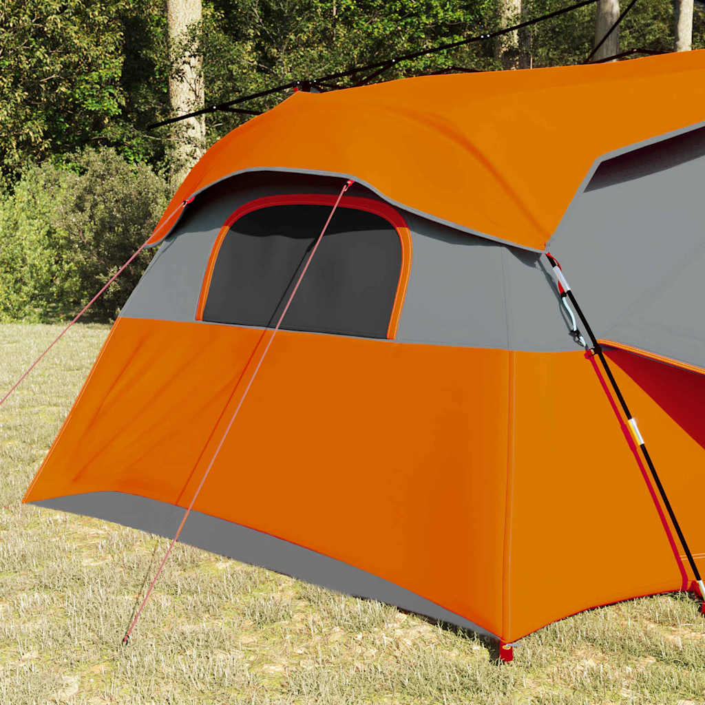 vidaXL Namiot wewnętrzny Szary i pomarańczowy 520 x 520 x 190 cm tafta