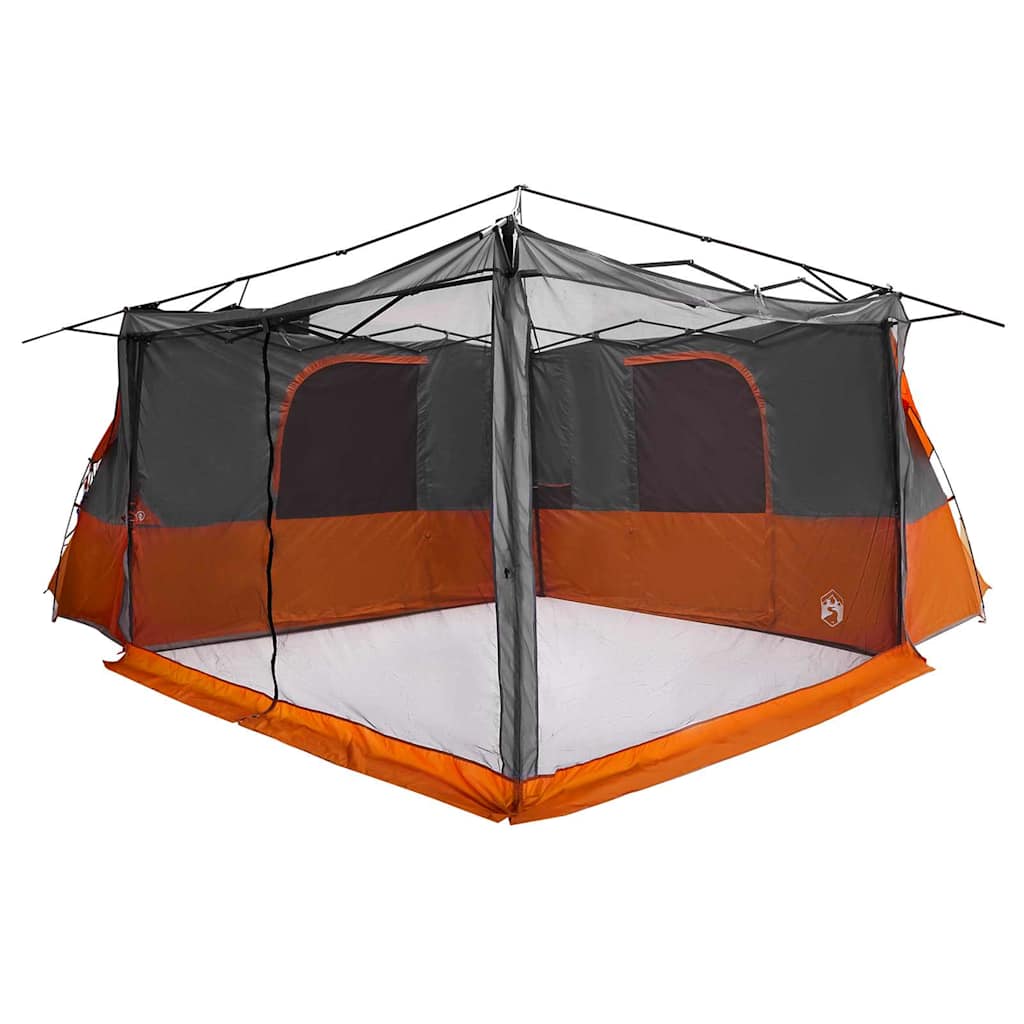 vidaXL Namiot wewnętrzny Szary i pomarańczowy 520 x 520 x 190 cm tafta