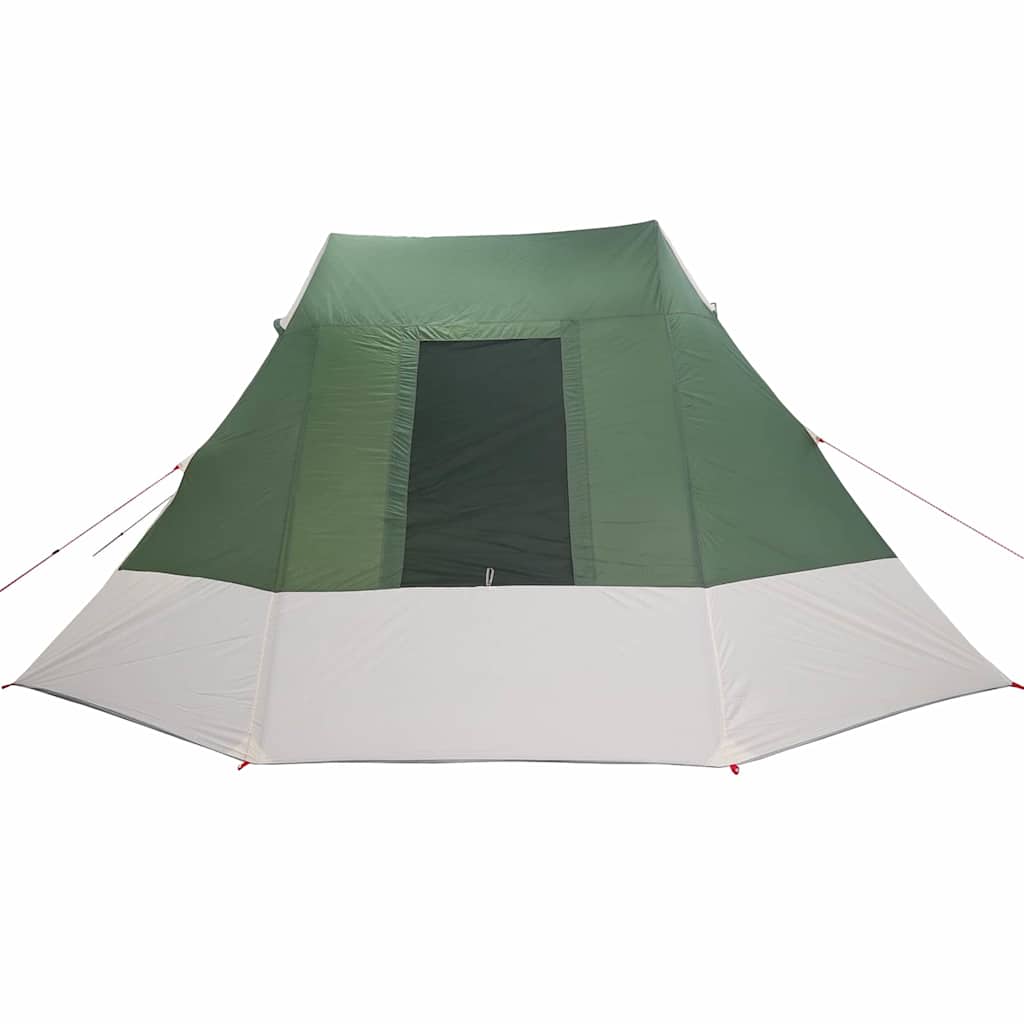 vidaXL Namiot campingowy z dachem Zielony 482 x 360 x 227 cm tafta